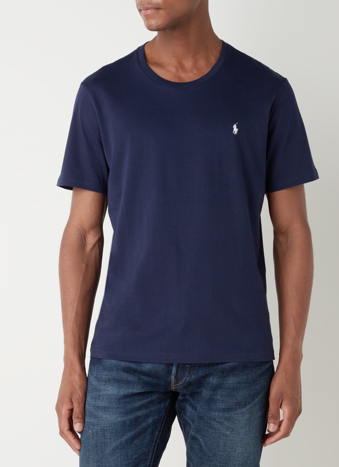 Ralph Lauren T-shirt met logo - detail 2 donkerblauw