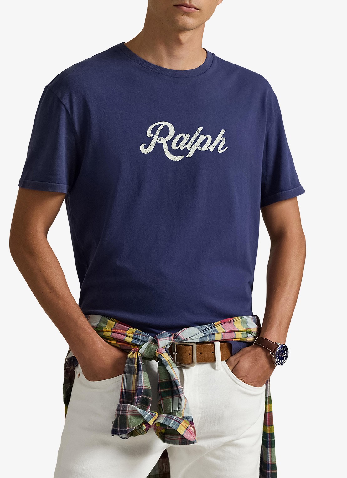 Ralph Lauren T-shirt met logo - detail dark cobalt/white-32s2