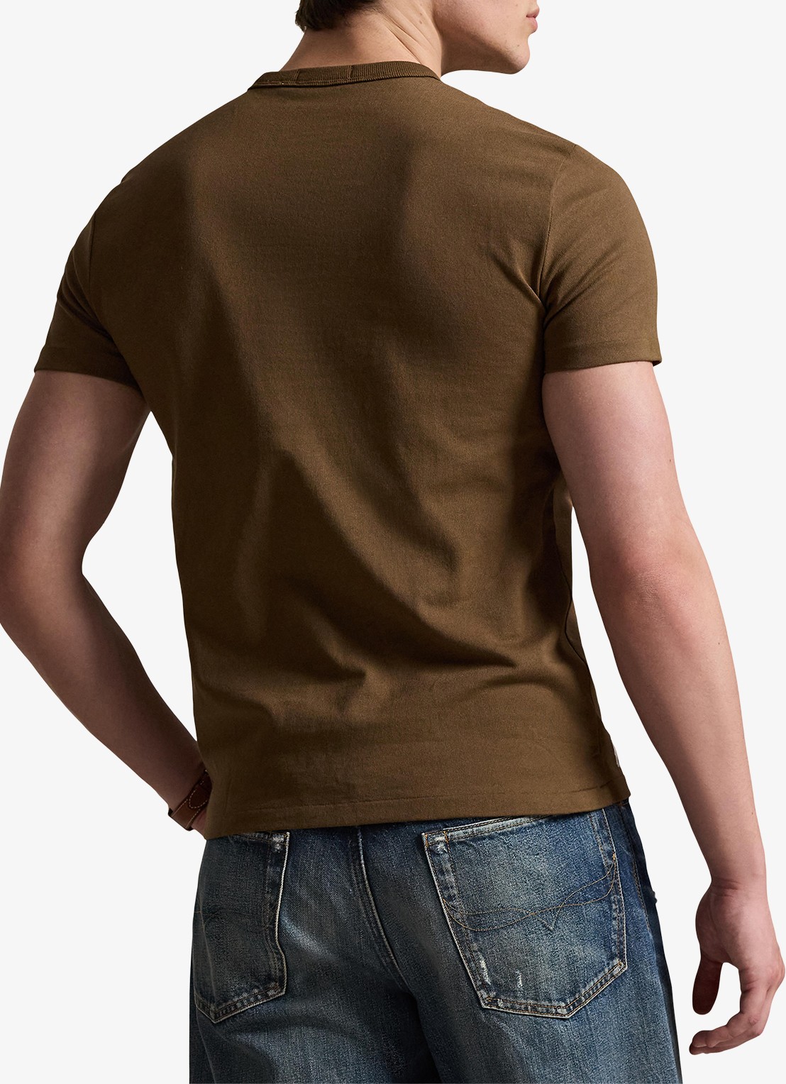 Ralph Lauren T-shirt met logo - achterkant 5 york brown / bruin