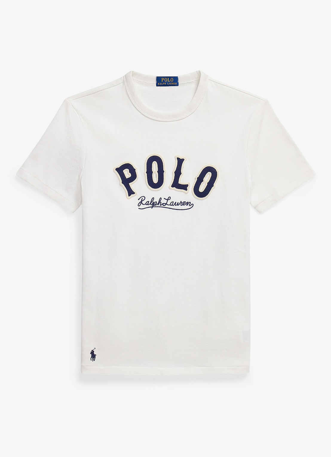 Ralph Lauren T-shirt met logo - voorkant deckwash white / wit