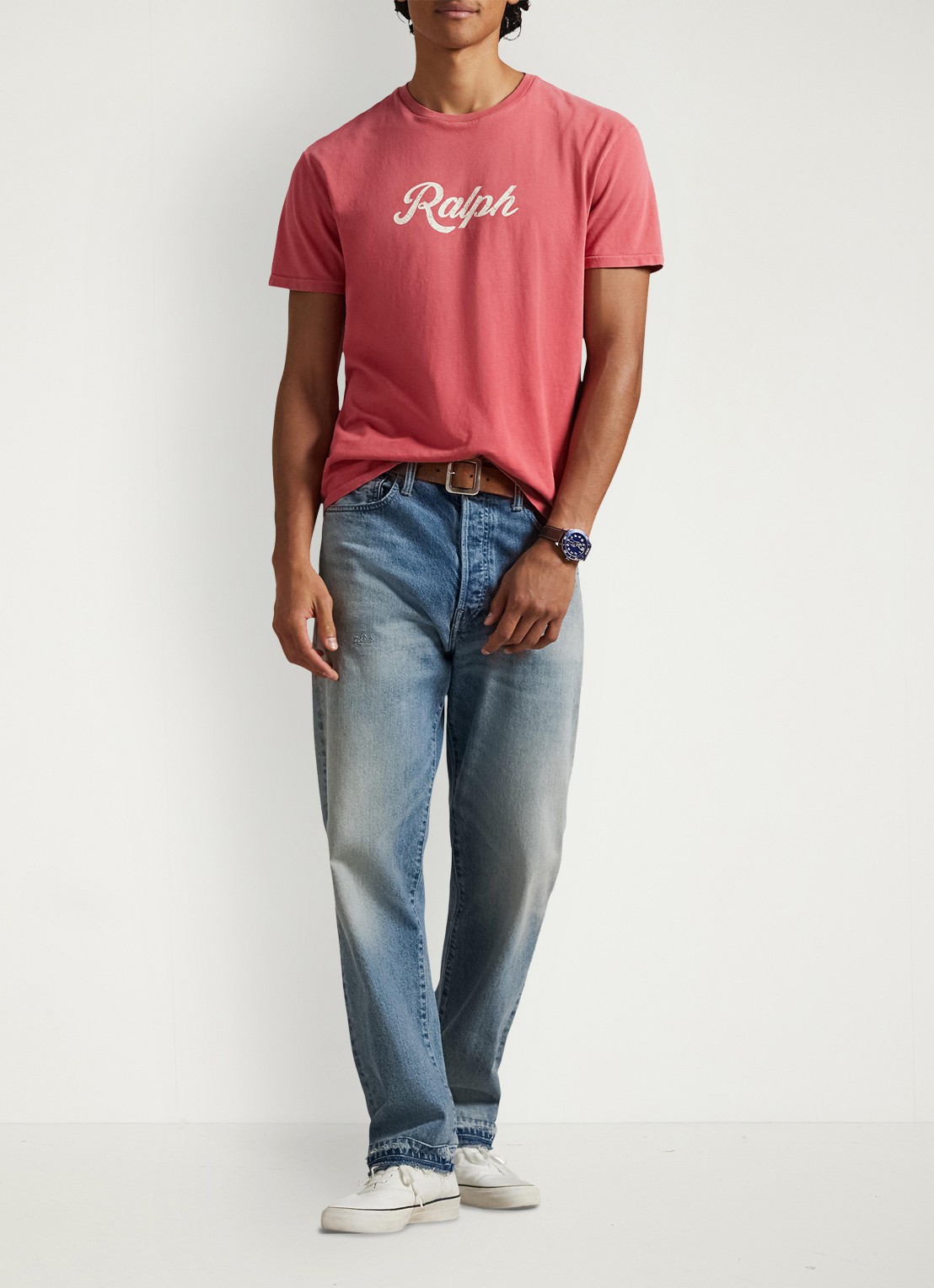 Ralph Lauren T-shirt met logo - voorkant 2 nantucket red/white-34c3
