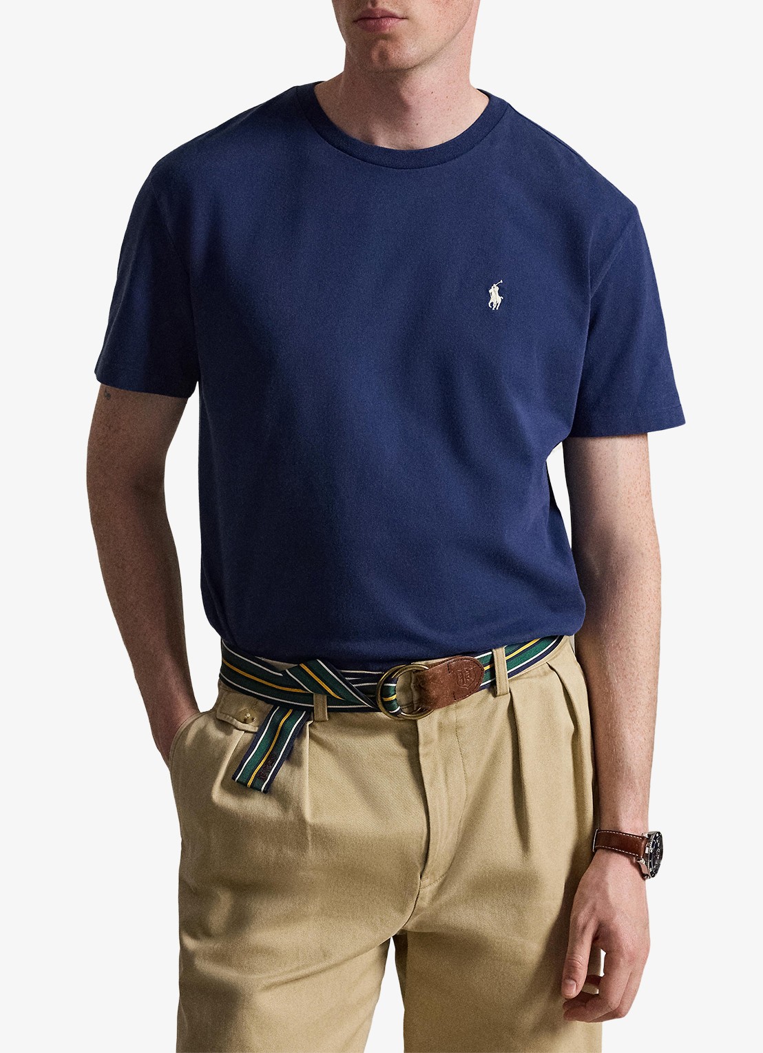 Ralph Lauren T-shirt met logo - voorkant 5 cruise navy / donkerblauw