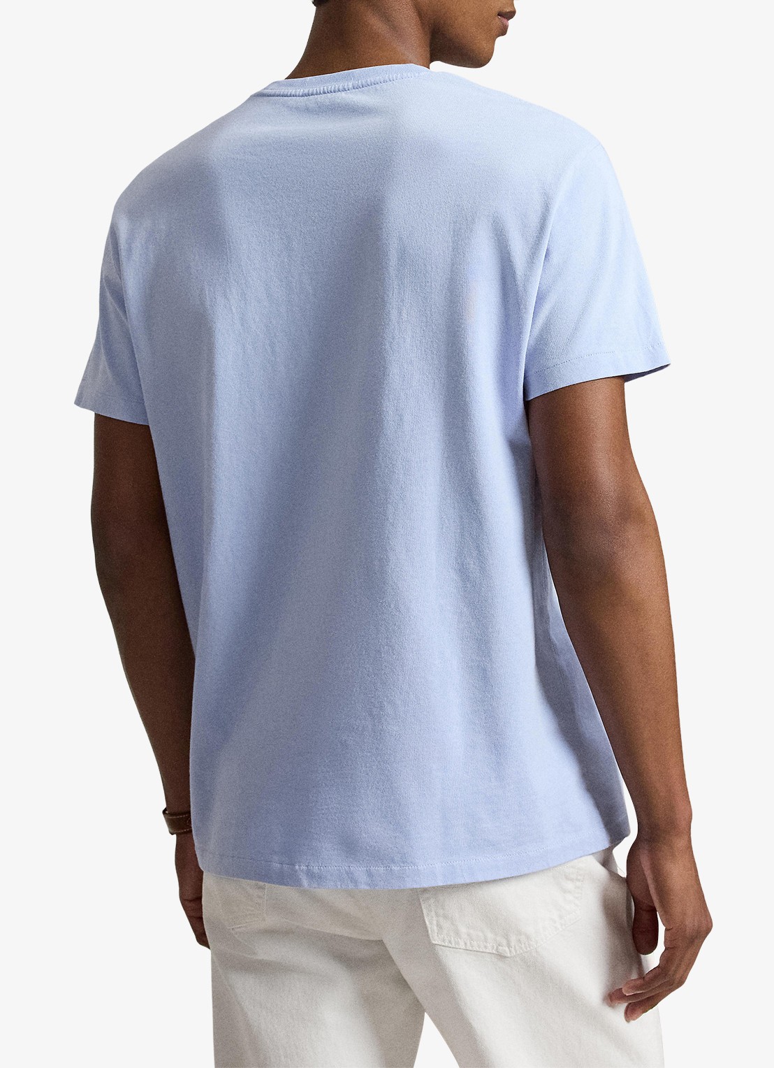Ralph Lauren T-shirt met logo - achterkant pebble blue / blauw