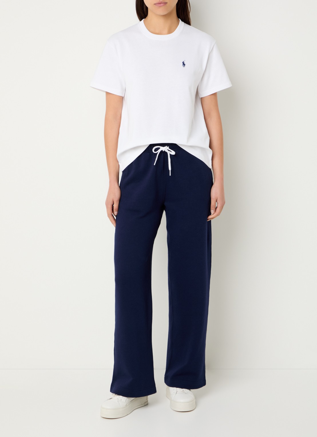 Ralph Lauren T-shirt met logoborduring - voorkant 2 wit