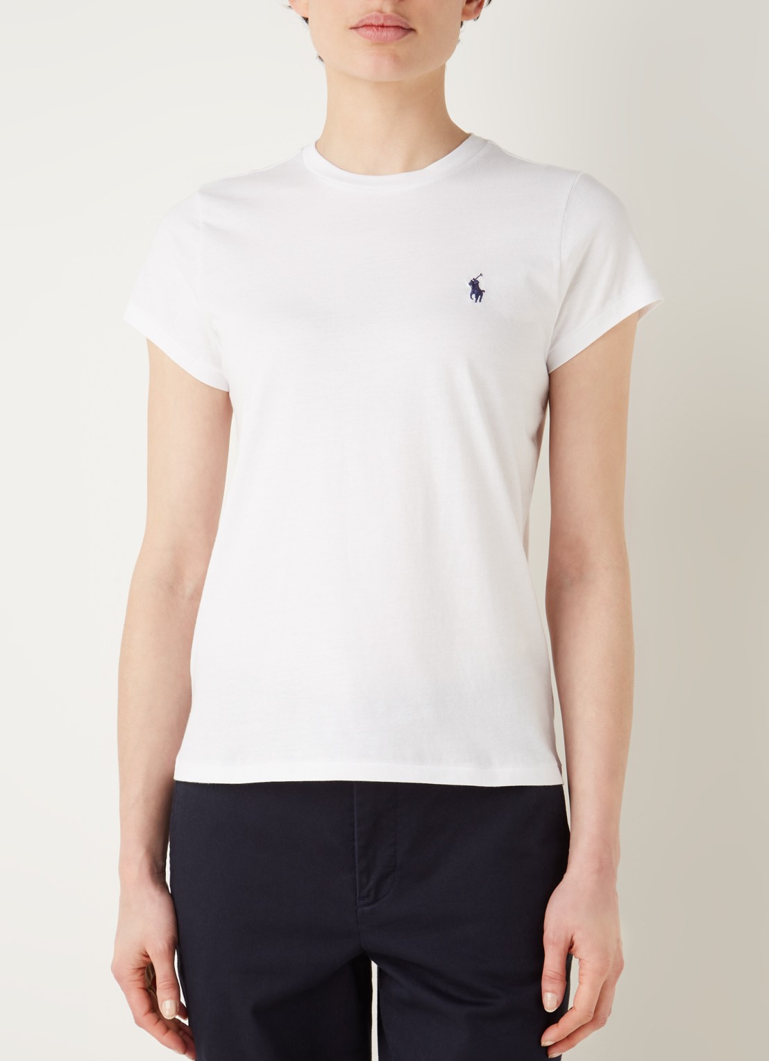 Ralph Lauren T-shirt met logoborduring - detail 2 wit