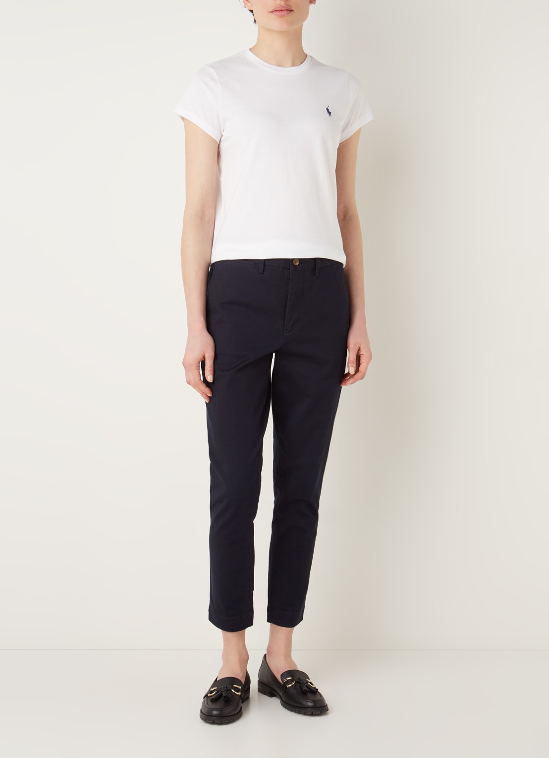 Ralph Lauren T-shirt met logoborduring - voorkant 4 wit