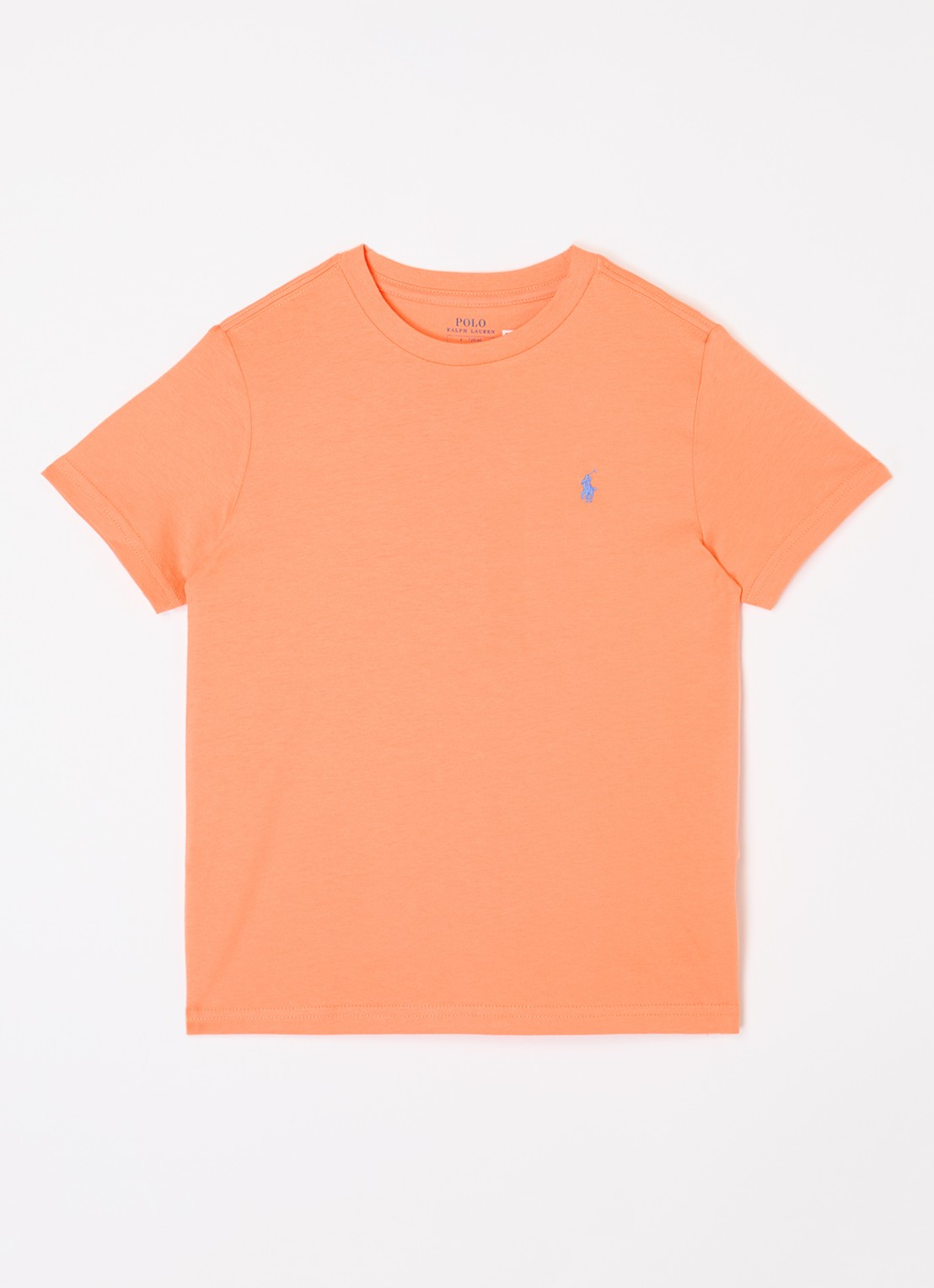 Ralph Lauren T-shirt met logoborduring - voorkant orange