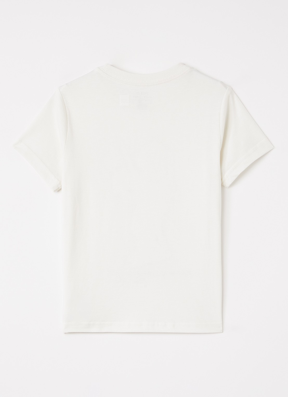 Ralph Lauren T-shirt met logoborduring - voorkant 2 gebroken wit