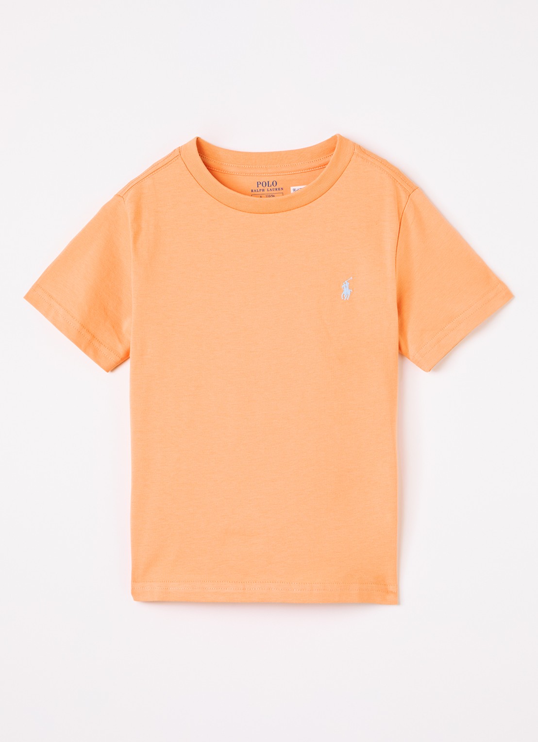 Ralph Lauren T-shirt met logoborduring - voorkant orange