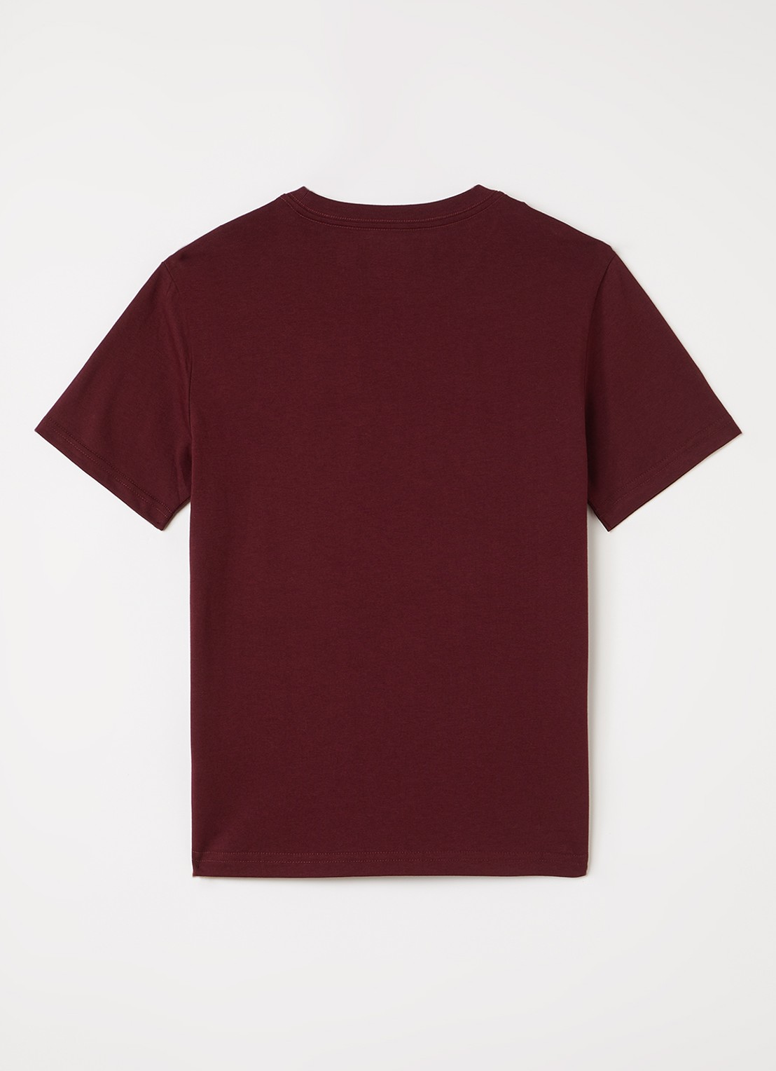 Ralph Lauren T-shirt met logoborduring - voorkant 2 bordeauxrood