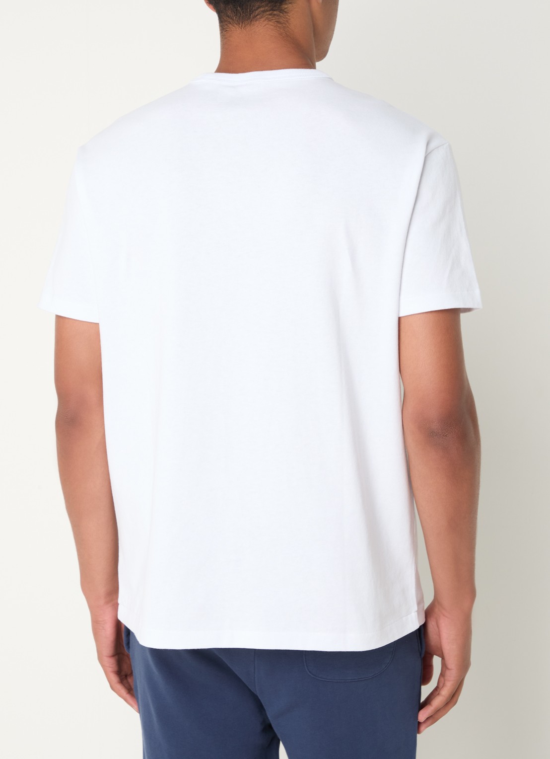 Ralph Lauren T-shirt met logoborduring  - achterkant white / wit
