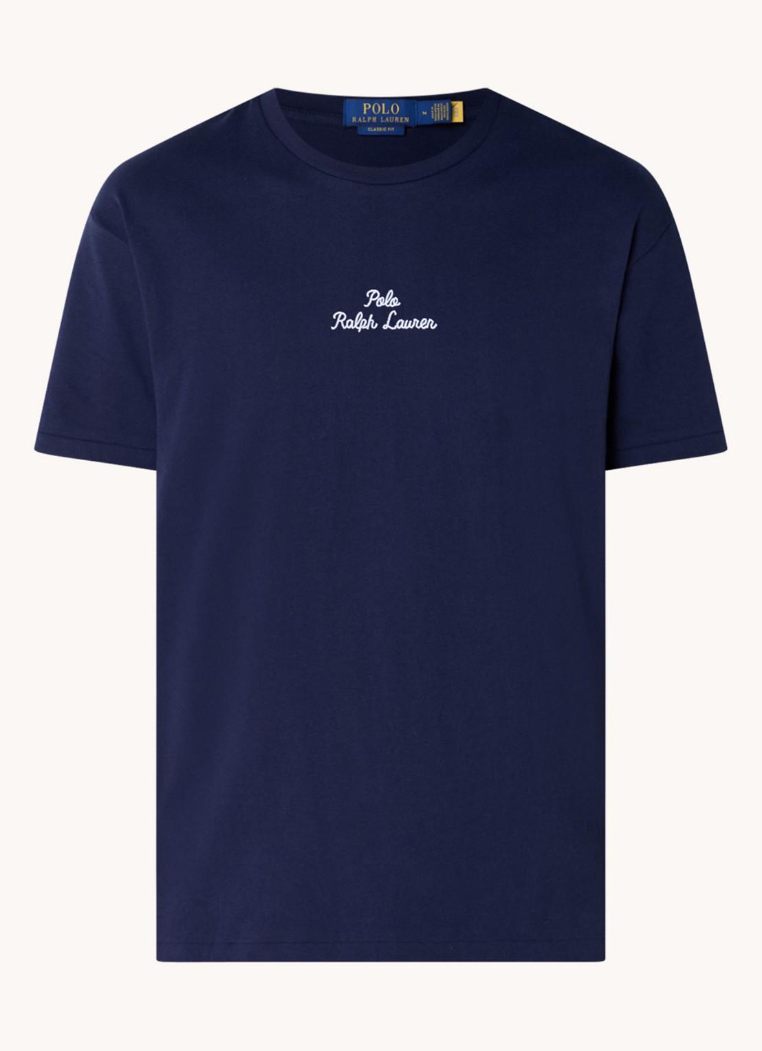 Ralph Lauren T-shirt met logoborduring - voorkant cruise navy / donkerblauw