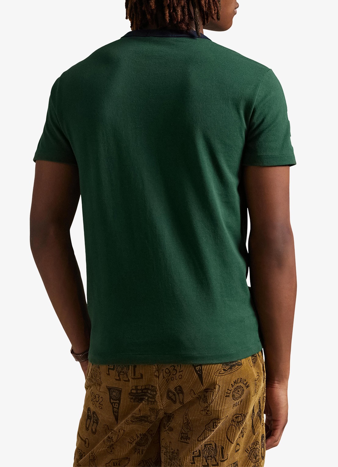 Ralph Lauren T-shirt met logoborduring - achterkant 3 vintage pine / donkergroen