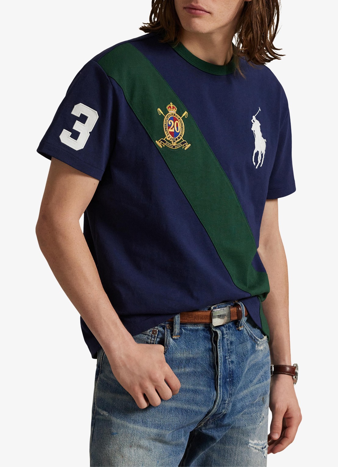 Ralph Lauren T-shirt met logoborduring - detail 3 newport navy / donkerblauw