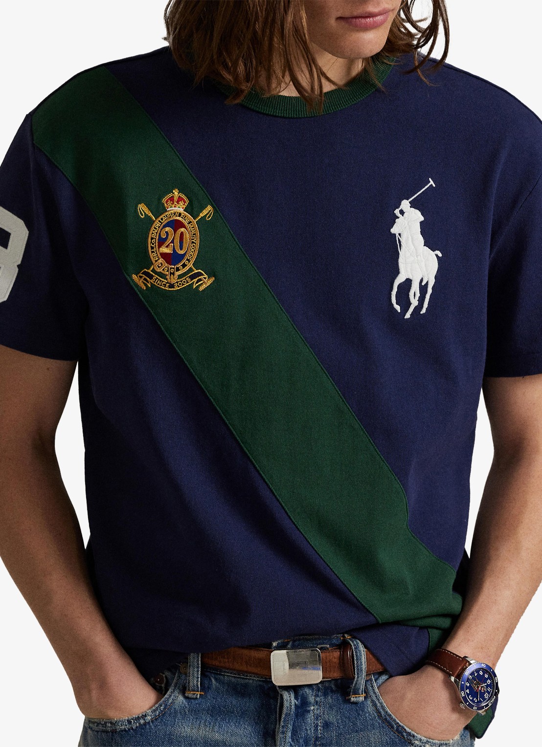 Ralph Lauren T-shirt met logoborduring - detail 4 newport navy / donkerblauw