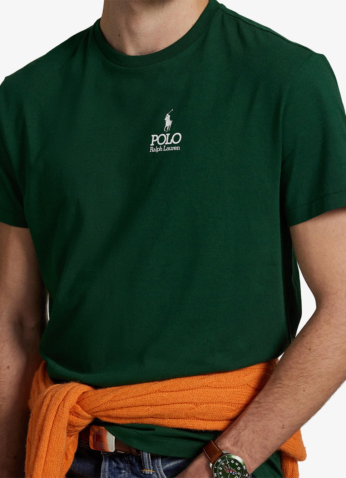 Ralph Lauren T-shirt met logoborduring - detail 2 new forest / donkergroen