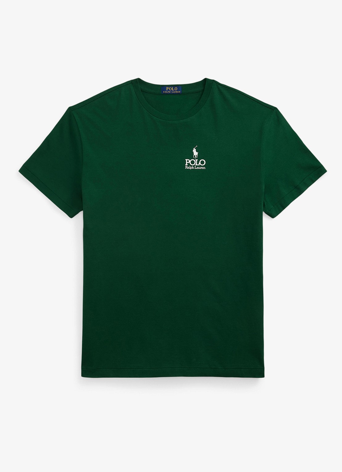 Ralph Lauren T-shirt met logoborduring - voorkant 3 new forest / donkergroen