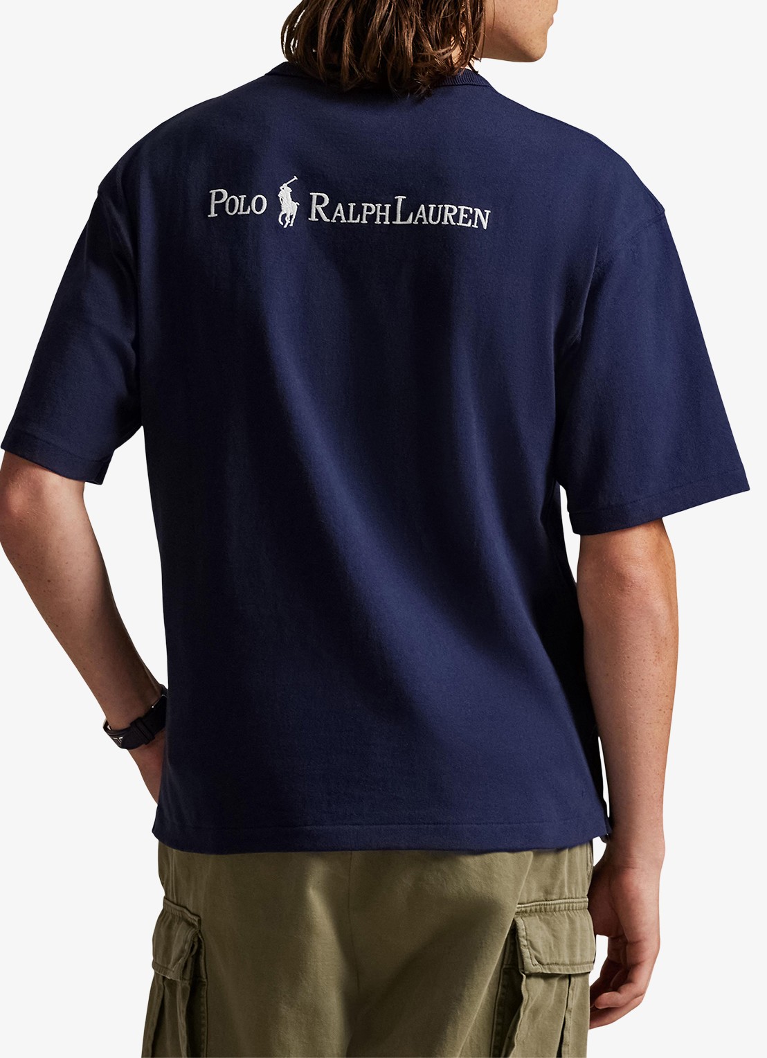 Ralph Lauren T-shirt met logoborduring - achterkant 5 cruise navy / blauw