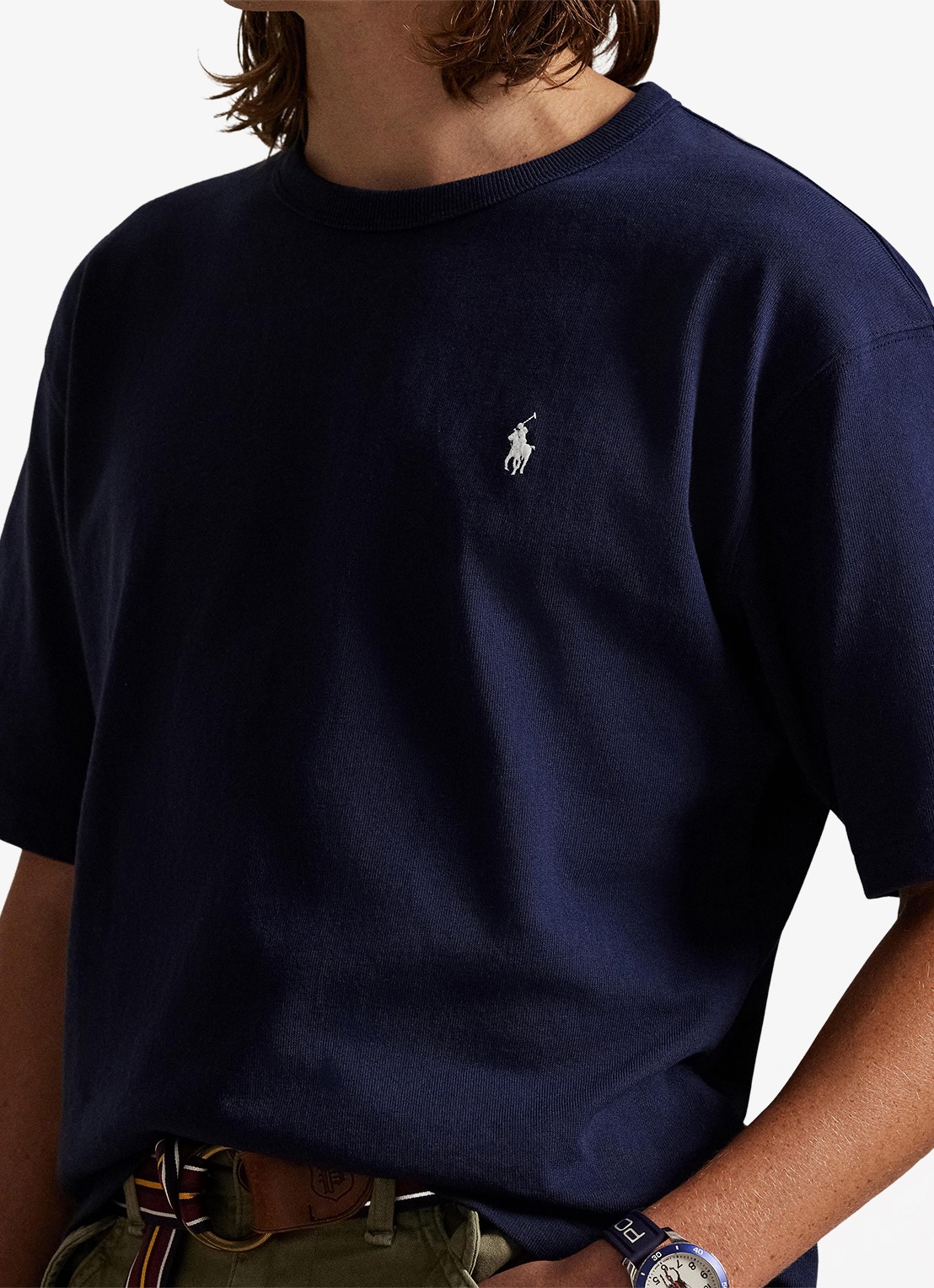Ralph Lauren T-shirt met logoborduring - detail 2 cruise navy / blauw