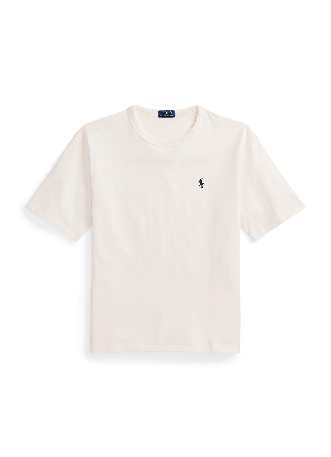 Ralph Lauren T-shirt met logoborduring - voorkant 3 deckwash white / wit
