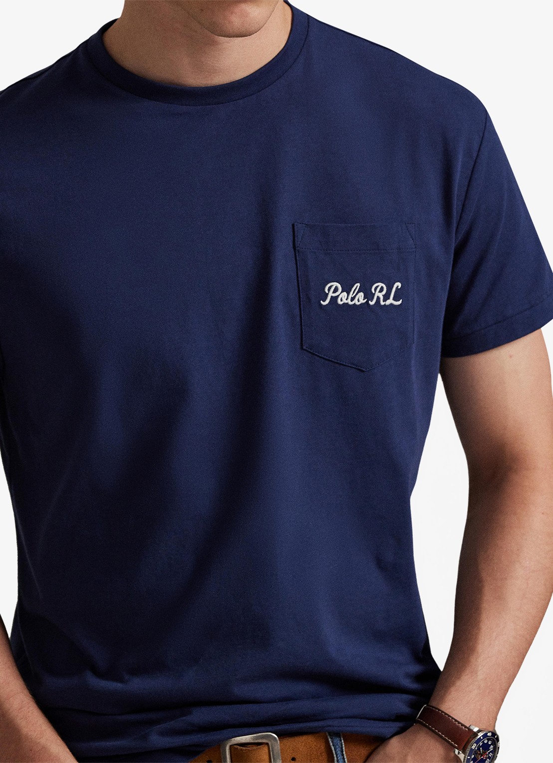 Ralph Lauren T-shirt met logoborduring - detail 5 newport navy / donkerblauw