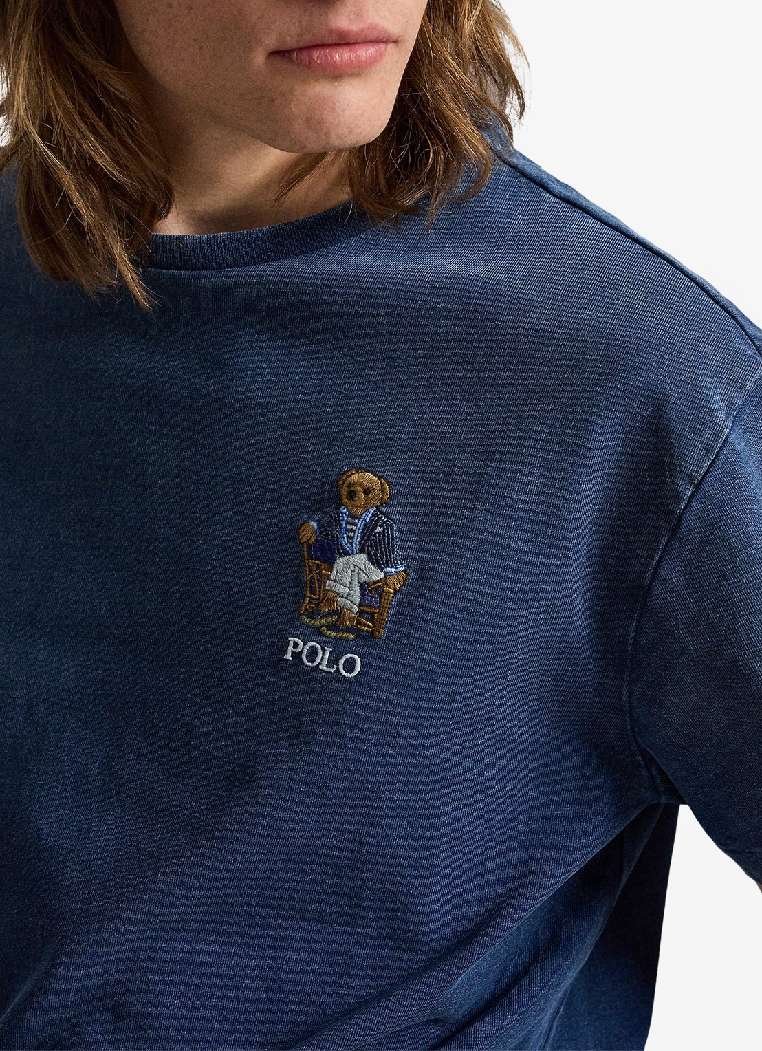 Ralph Lauren T-shirt met logoborduring - detail 2 newport bear-dark indigo / indigo