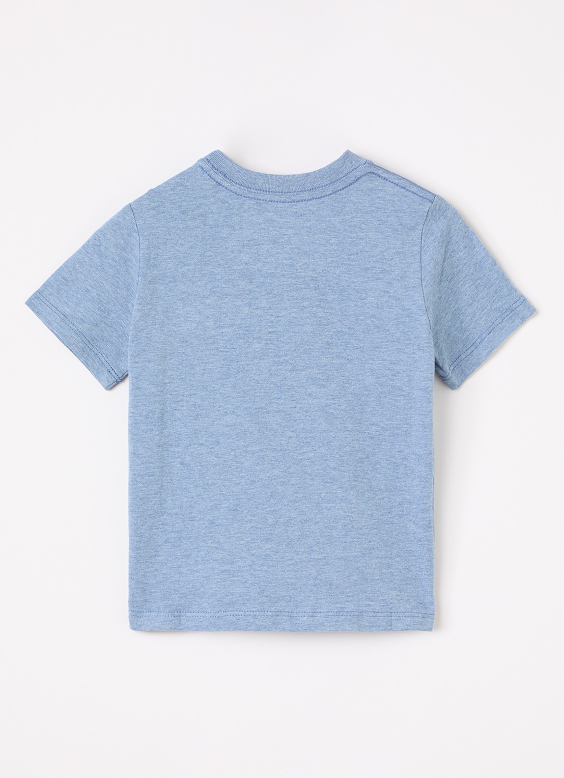 Ralph Lauren T-shirt met logoborduring - voorkant 2 staalblauw