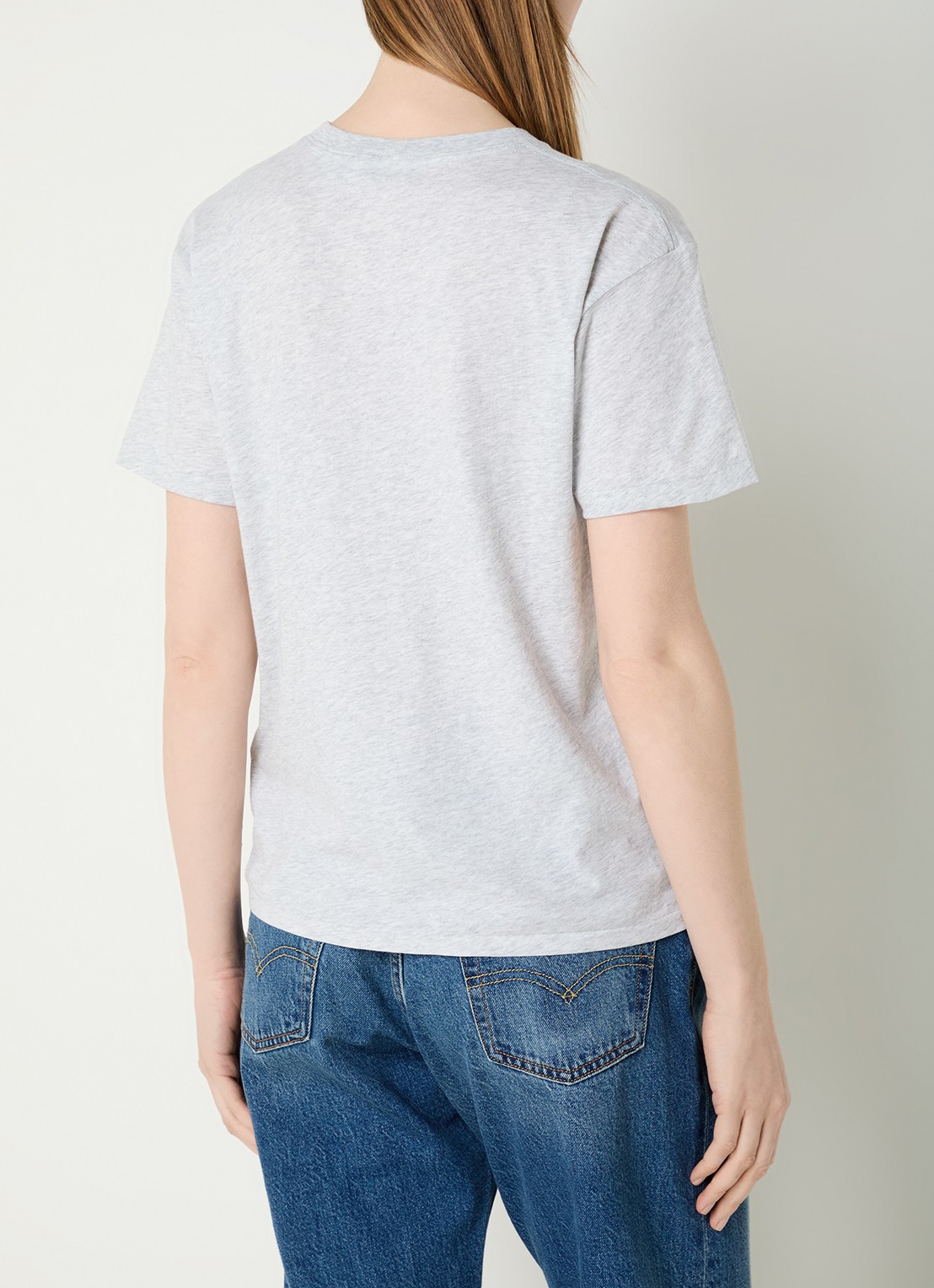 Ralph Lauren T-shirt met logoprint - achterkant 4 grijsmele