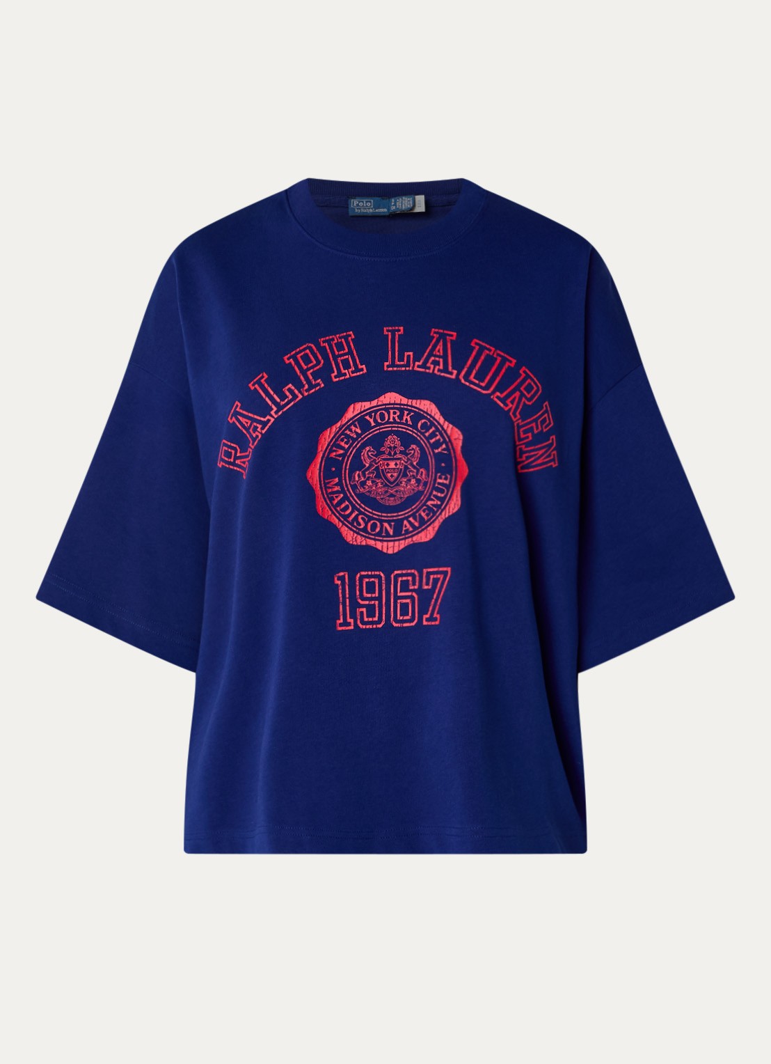 Ralph Lauren T-shirt met logoprint - voorkant royalblauw