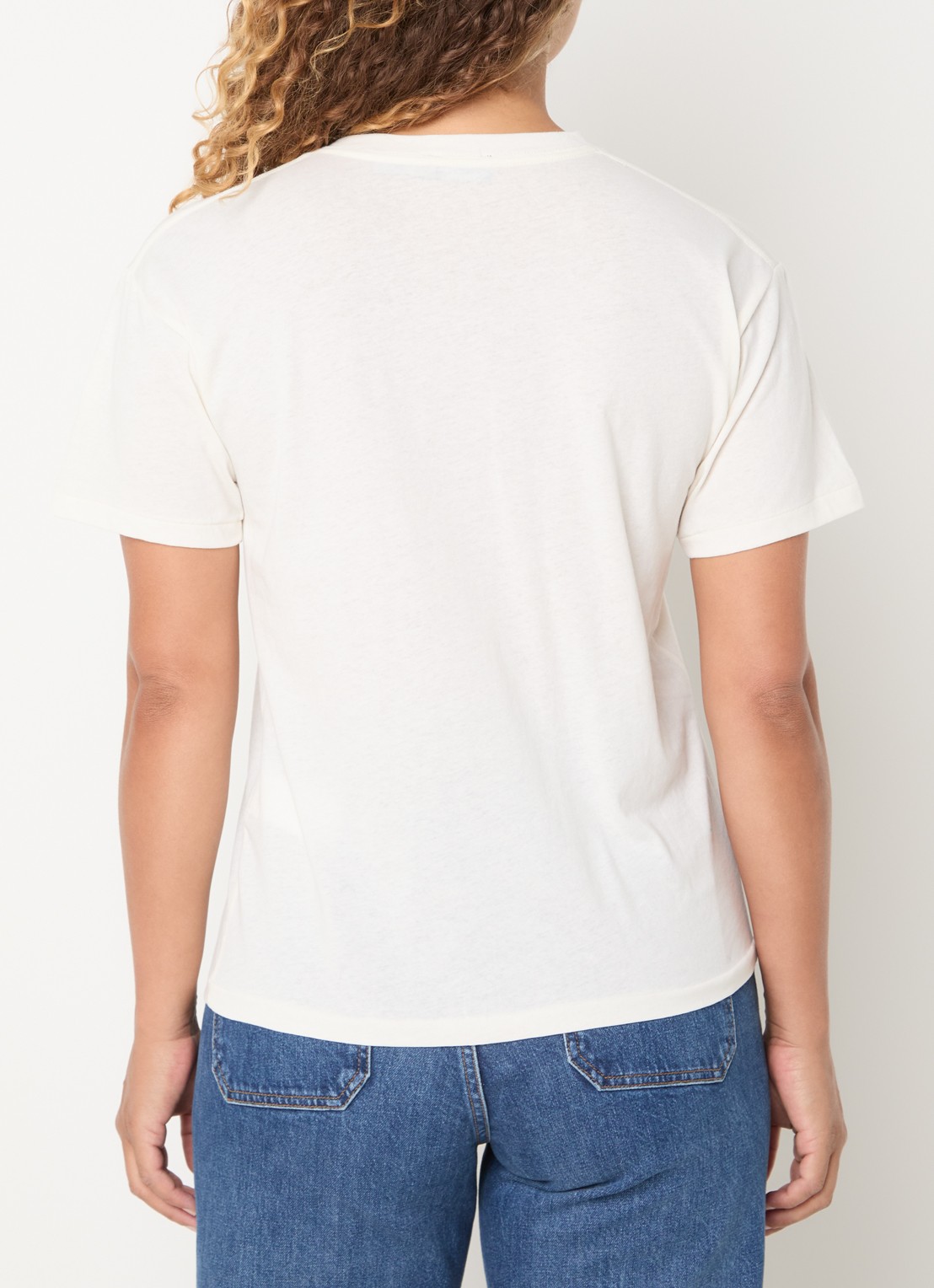 Ralph Lauren T-shirt met logoprint - achterkant 4 gebroken wit