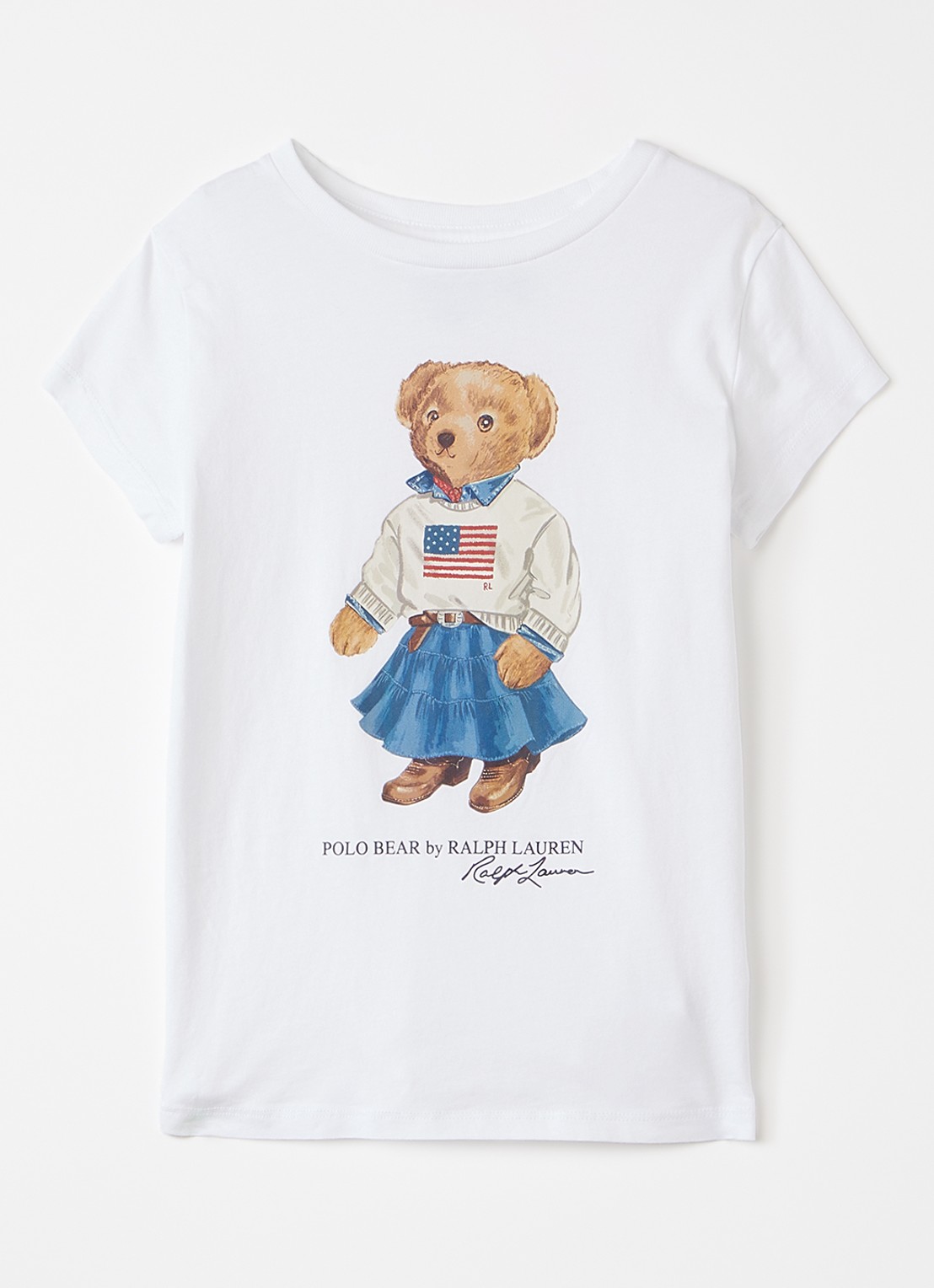 Ralph Lauren T-shirt met logoprint - voorkant wit