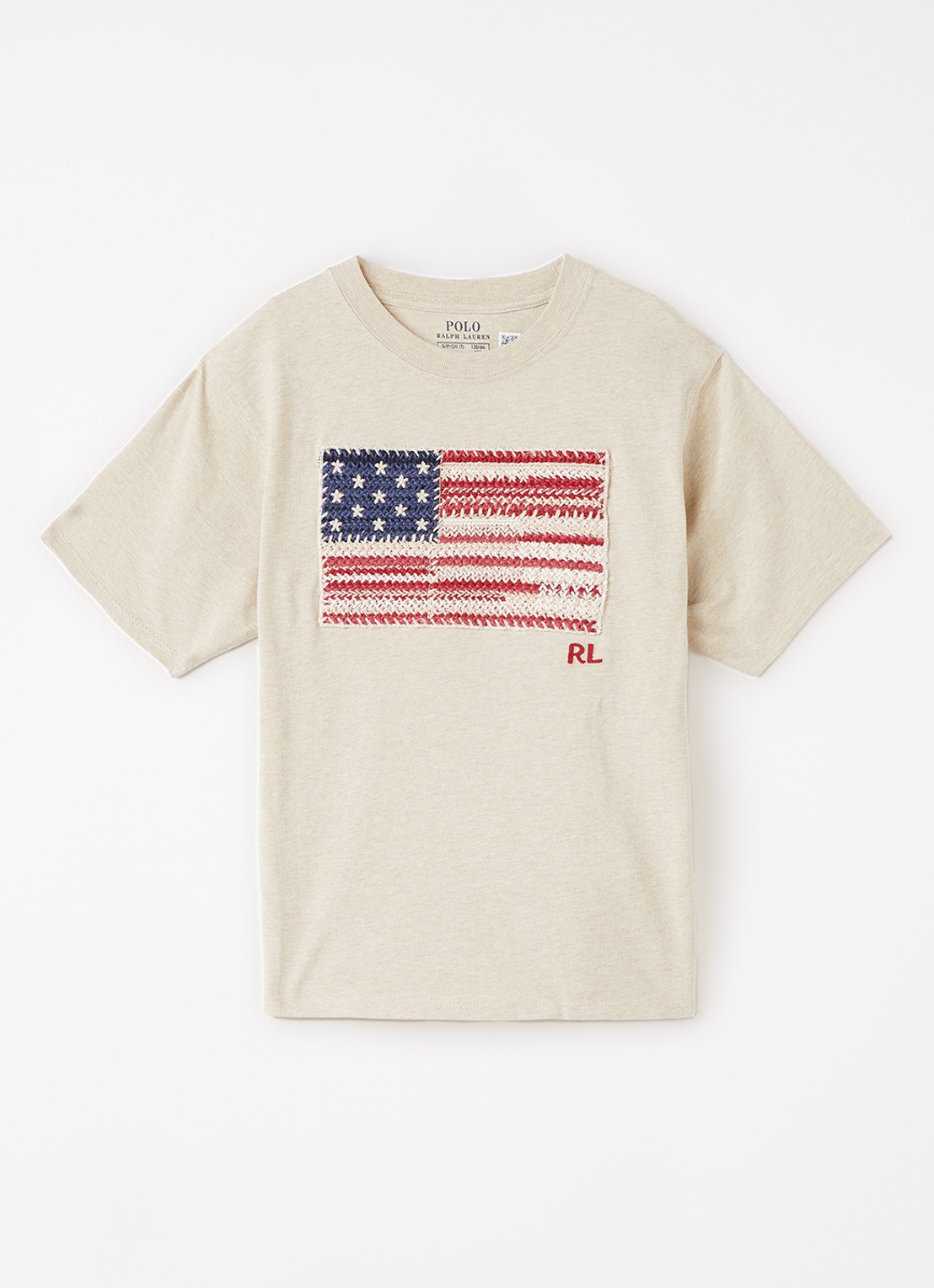 Ralph Lauren T-shirt met logoprint - voorkant blauw