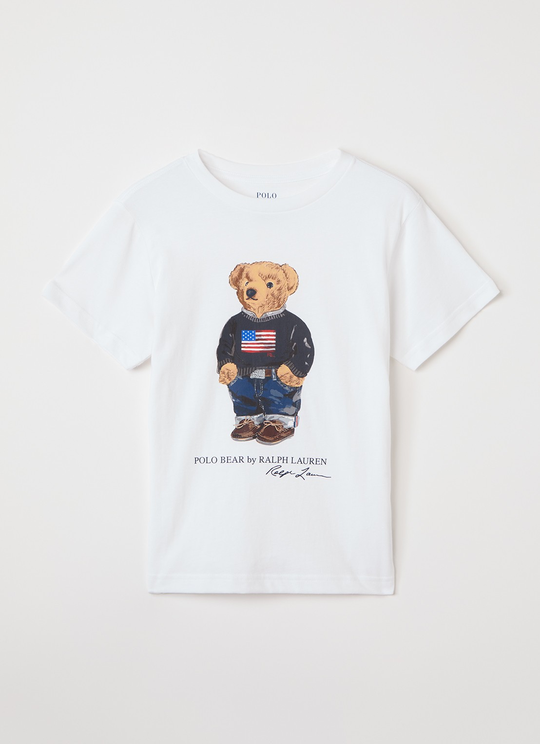 Ralph Lauren T-shirt met logoprint - voorkant wit