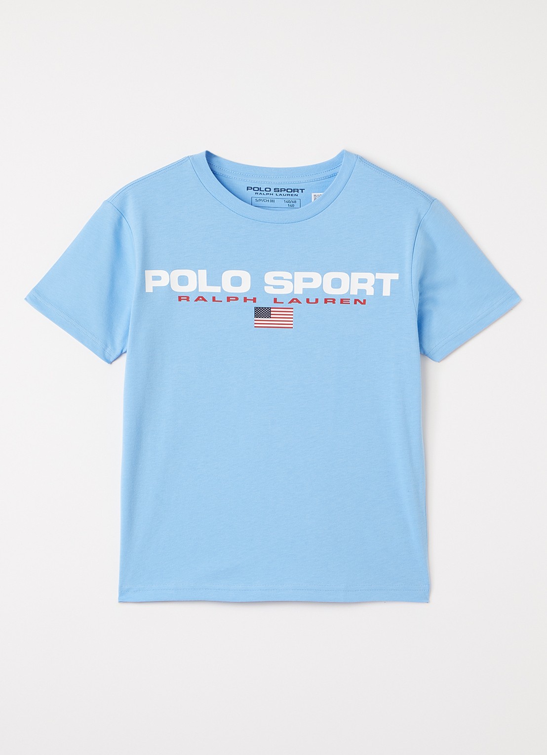 Ralph Lauren T-shirt met logoprint - voorkant blauw
