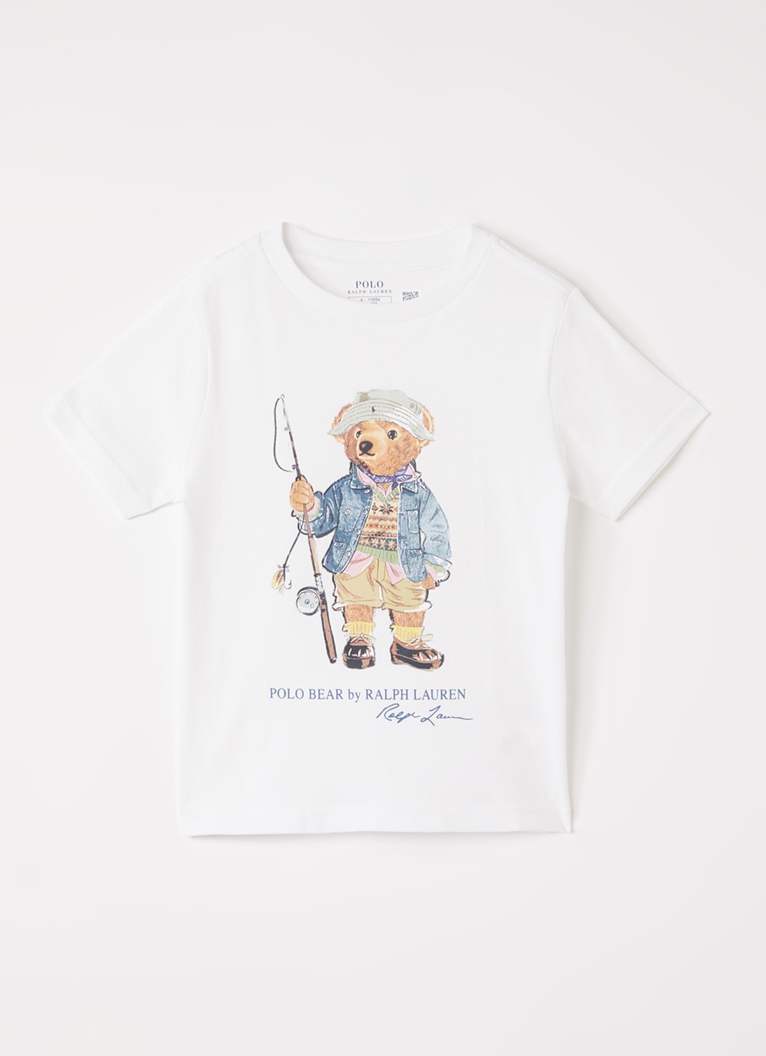 Ralph Lauren T-shirt met logoprint  - voorkant wit