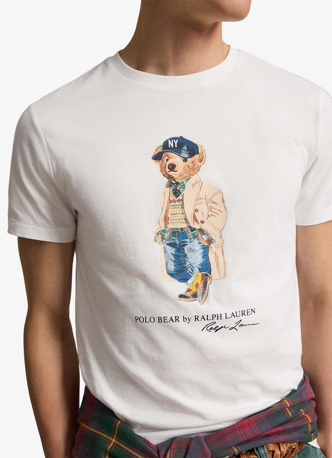 Ralph Lauren T-shirt met logoprint - detail 5 white / wit