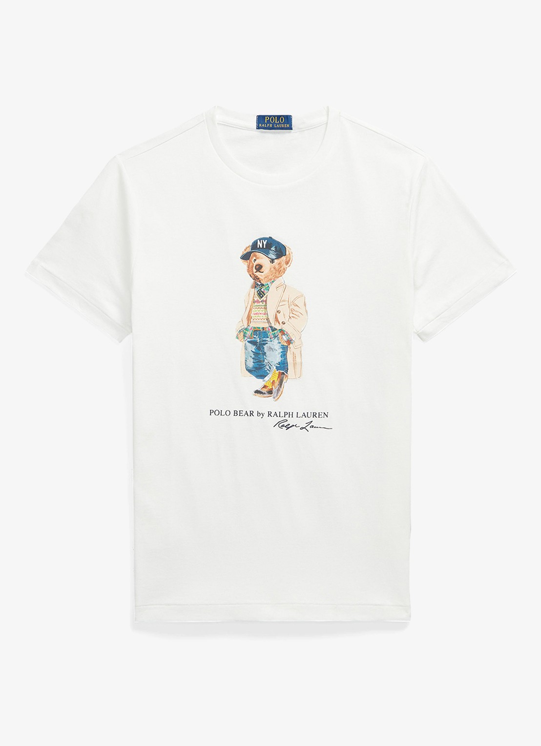 Ralph Lauren T-shirt met logoprint - voorkant white / wit