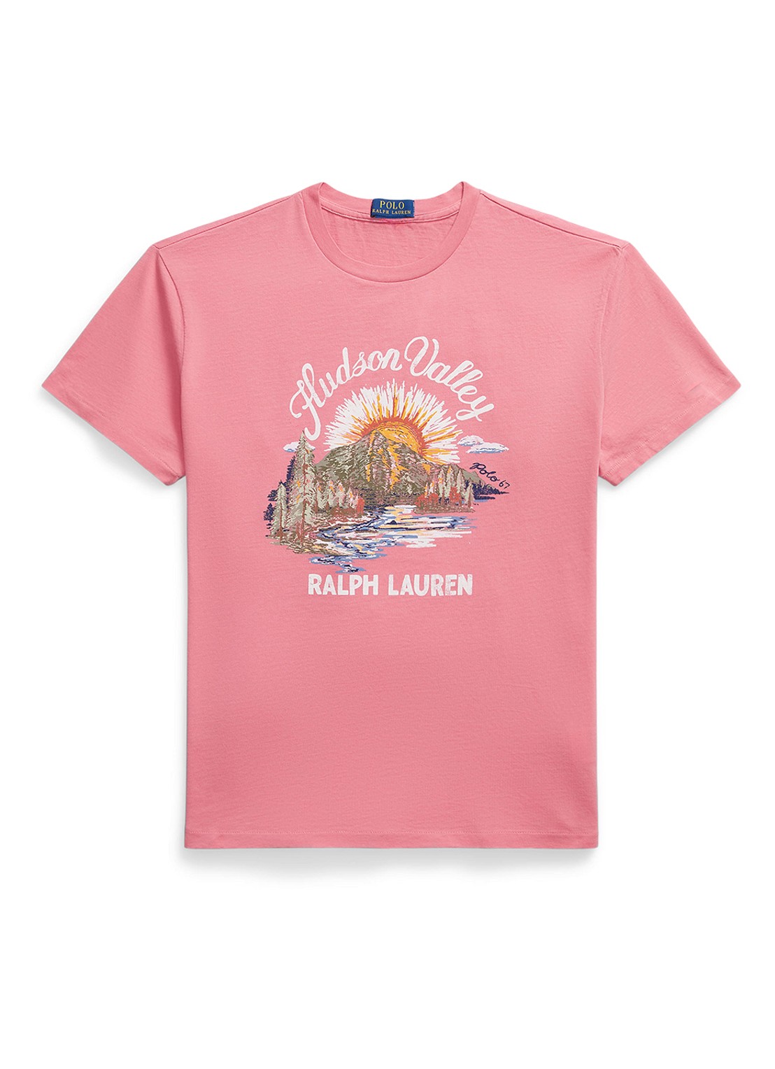 Ralph Lauren T-shirt met print - voorkant red sky / koraal
