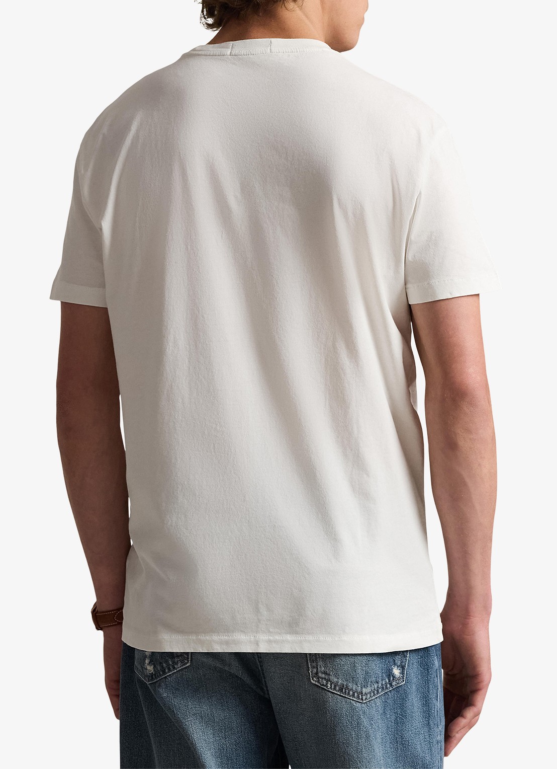 Ralph Lauren T-shirt met print - achterkant 5 deckwash white / wit
