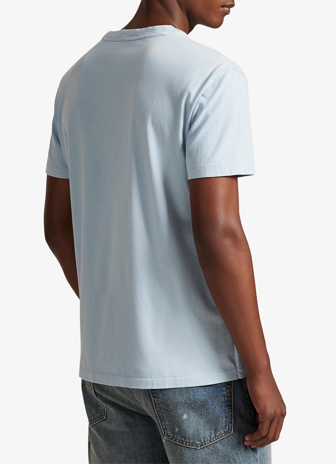 Ralph Lauren T-shirt met print - achterkant lichtblauw