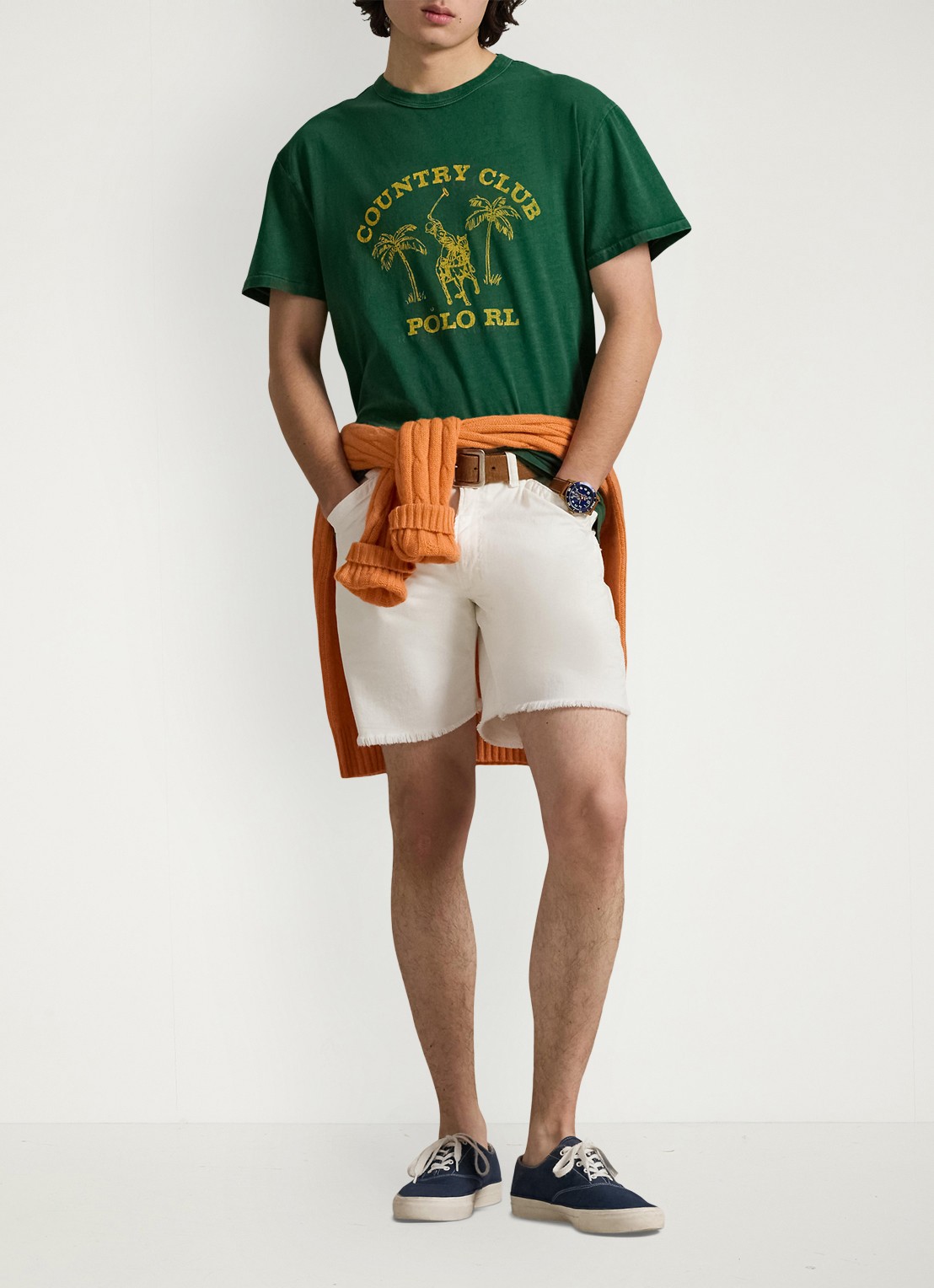 Ralph Lauren T-shirt met print - voorkant 2 new forest-2z8d