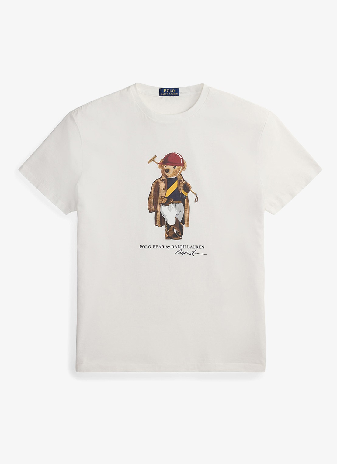 Ralph Lauren T-shirt met print - voorkant 3 white society / wit