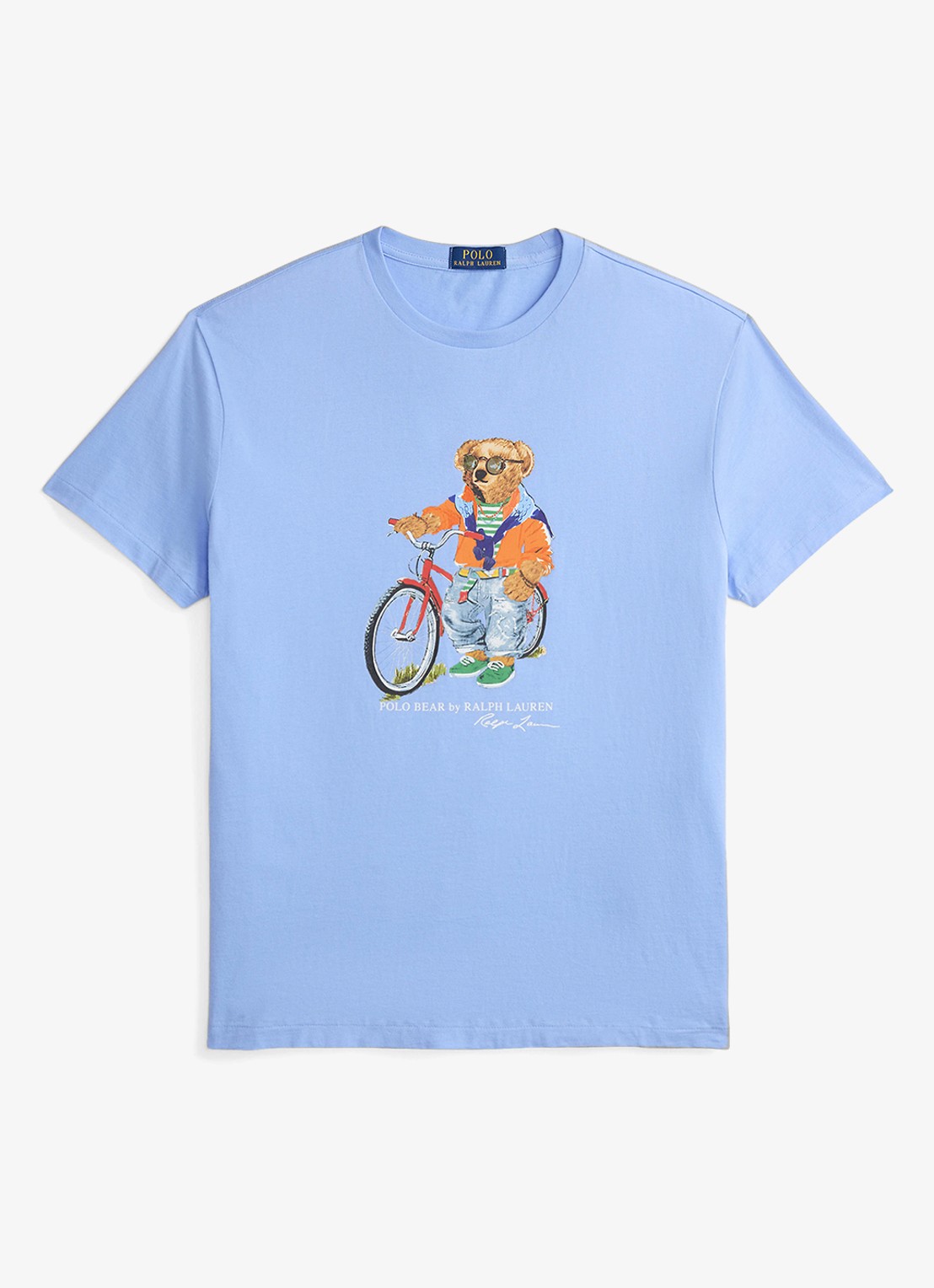 Ralph Lauren T-shirt met print - voorkant austin blue-summer bear-zyh7