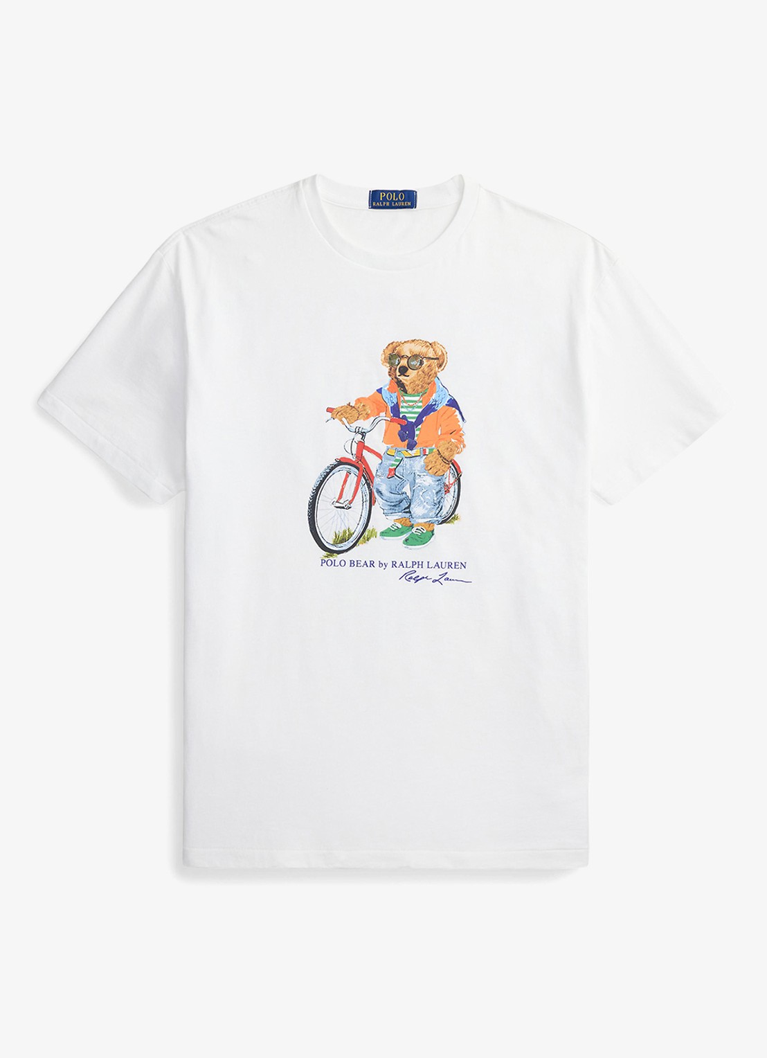 Ralph Lauren T-shirt met print - voorkant white-summer bear-zyh8