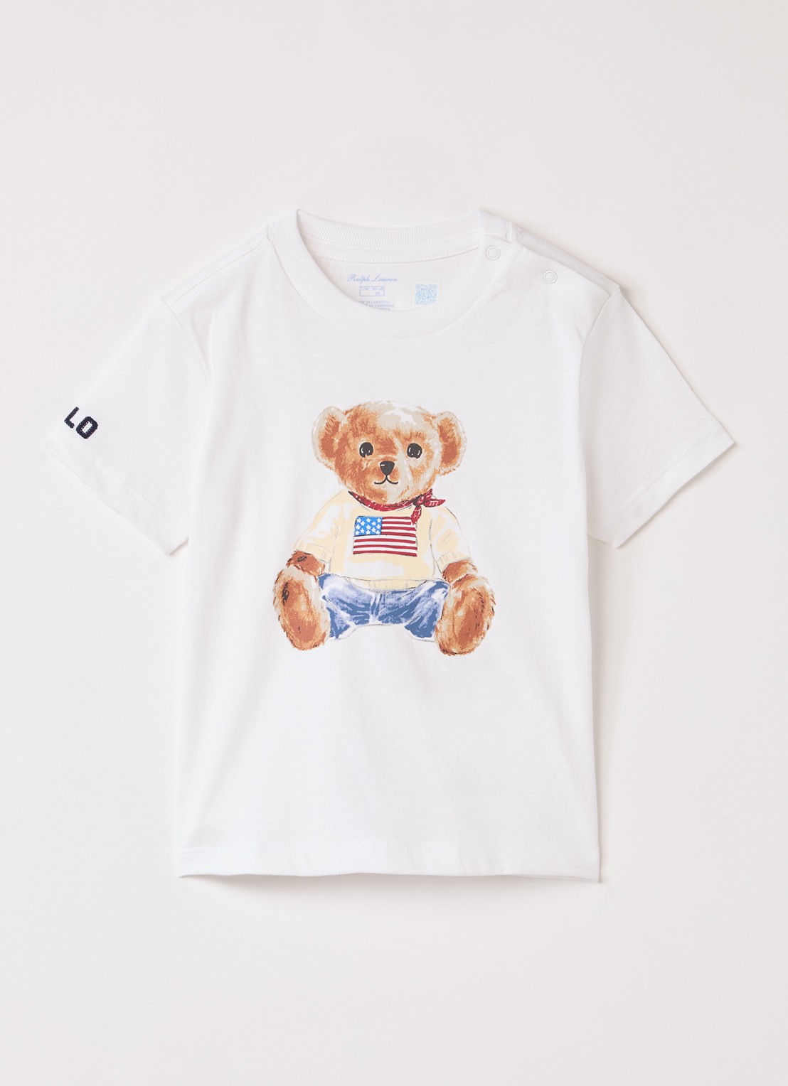 Ralph Lauren T-shirt met print - voorkant donkerblauw