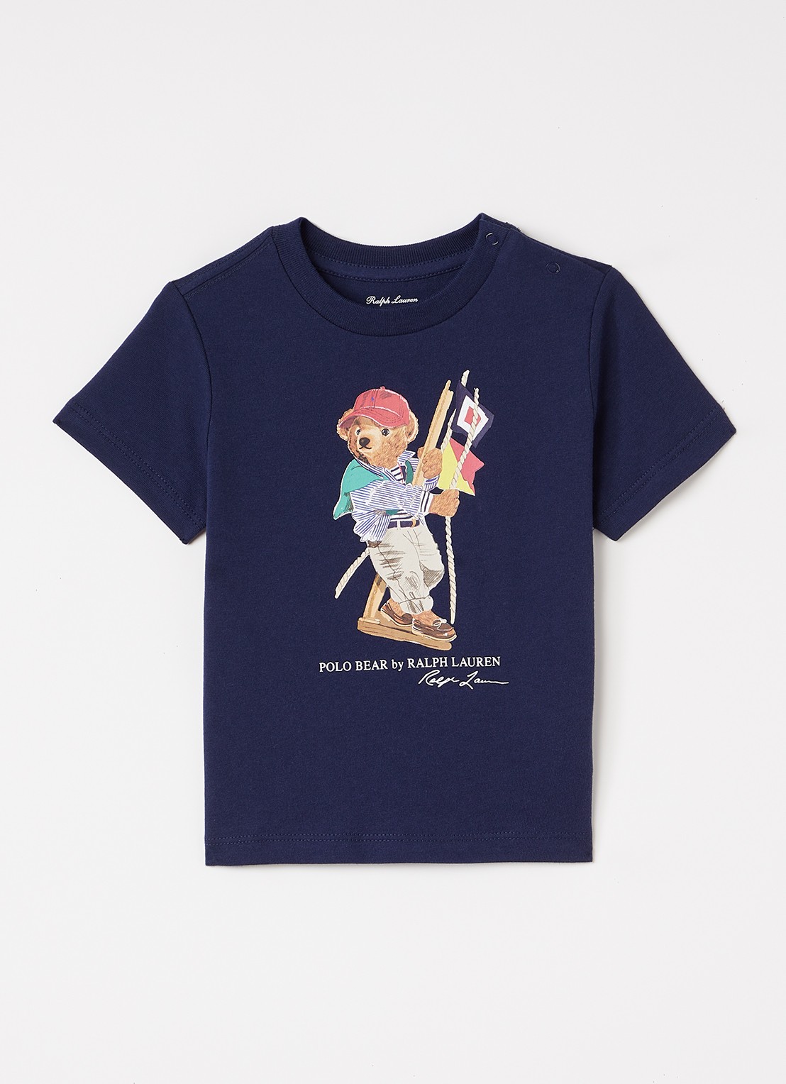 Ralph Lauren T-shirt met print - voorkant donkerblauw