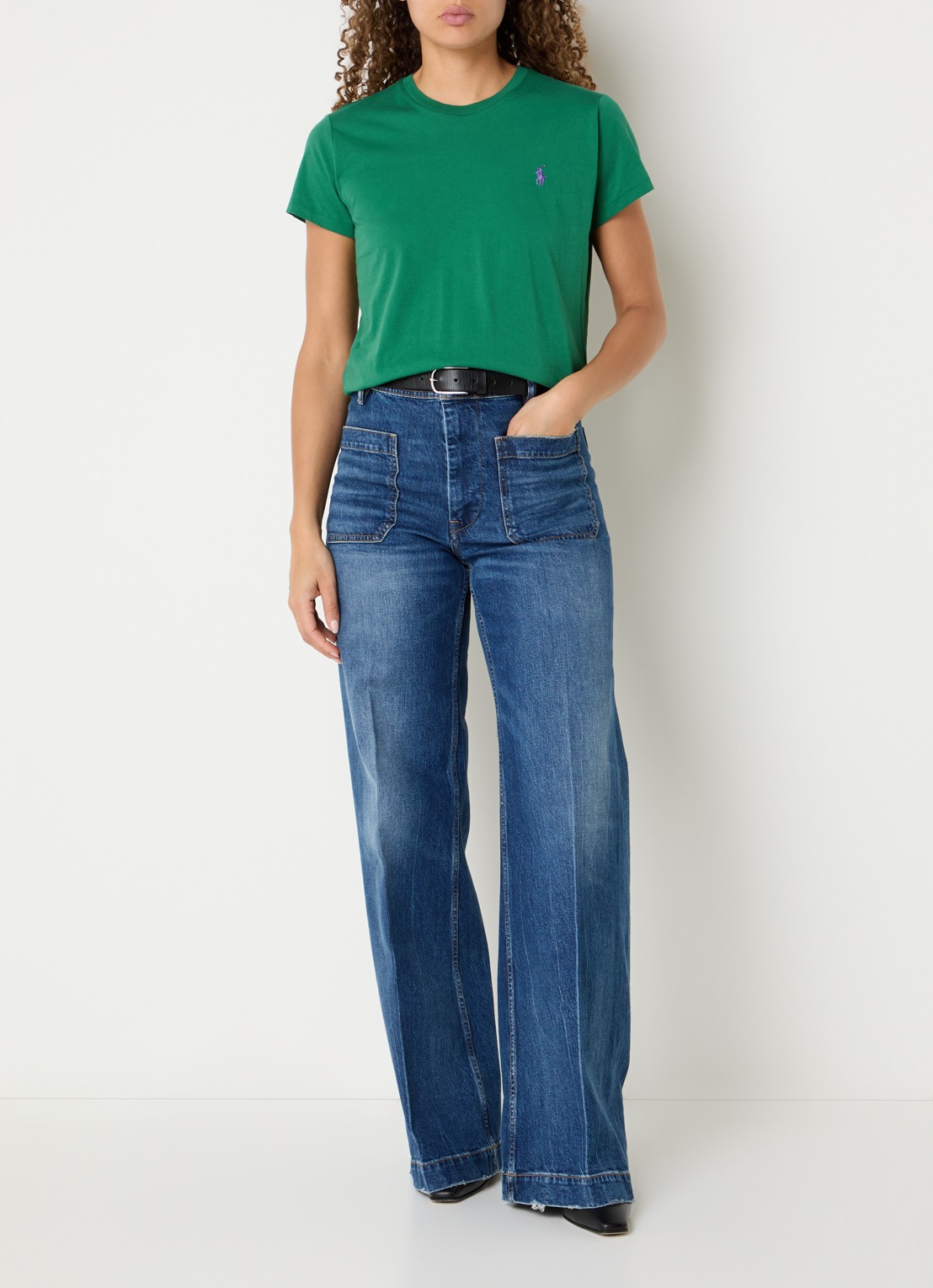 Ralph Lauren T-shirt met ronde hals - voorkant 4 groen