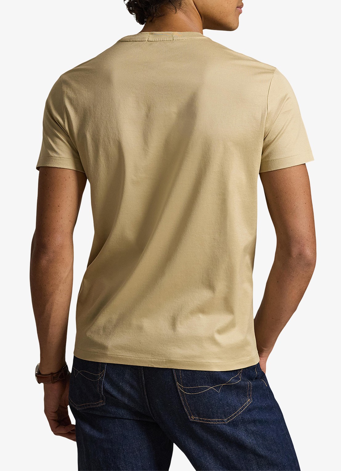 Ralph Lauren T-shirt met ronde hals - achterkant 5 coastal beige / beige