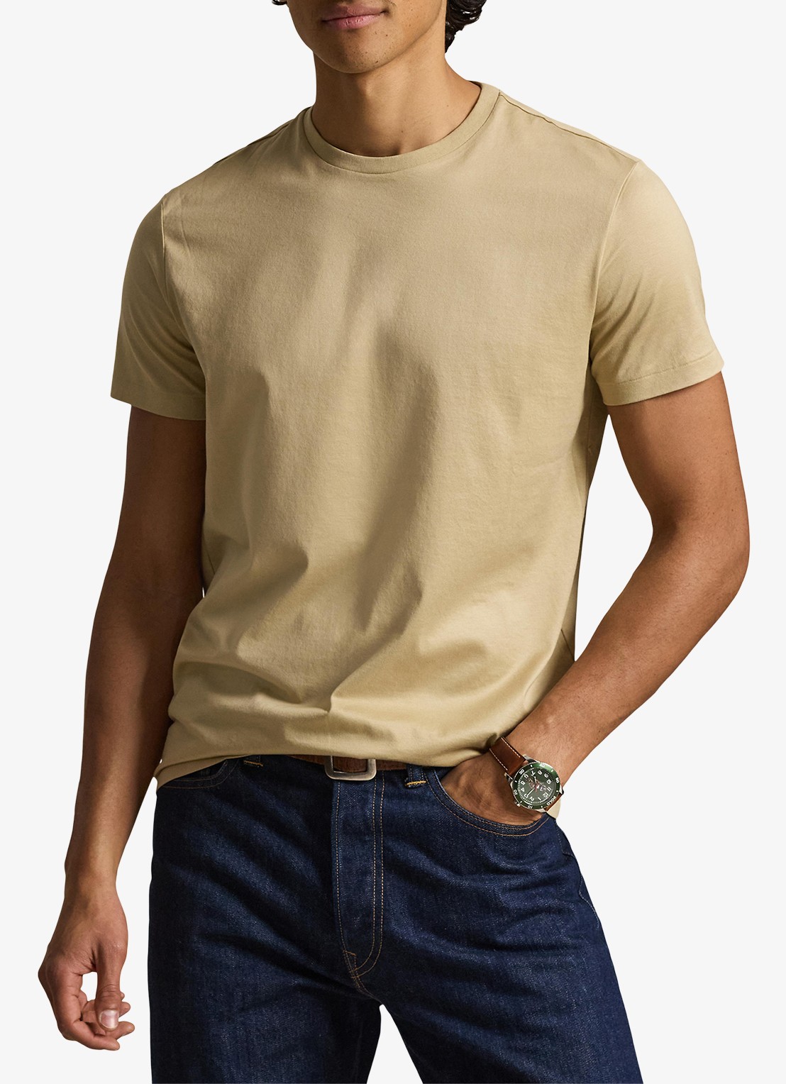 Ralph Lauren T-shirt met ronde hals - detail 3 coastal beige / beige