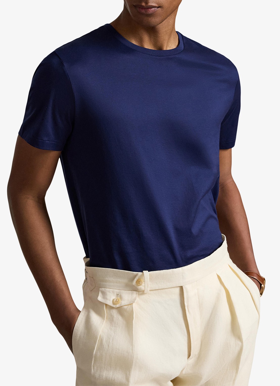 Ralph Lauren T-shirt met ronde hals - detail 2 newport navy / donkerblauw